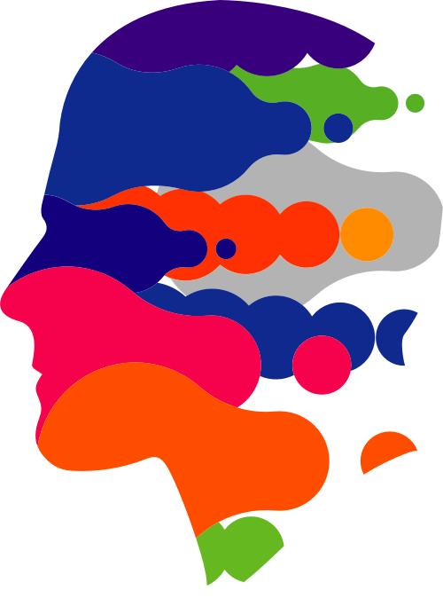 彩色人物头像矢量logo logo png