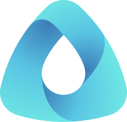 蓝色渐变科技矢量logo元素 logo png