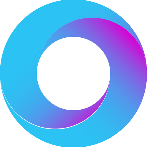 蓝色紫色圆环矢量logo