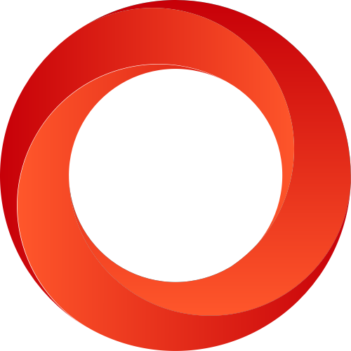 红色圆环矢量logo图标