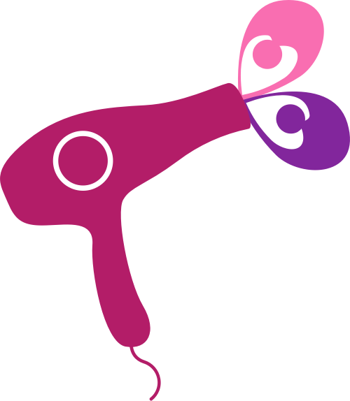 彩色吹风机矢量logo logo png