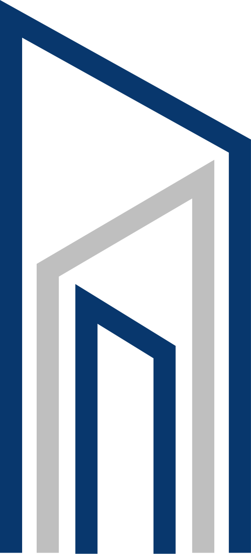 蓝色灰色建筑矢量logo