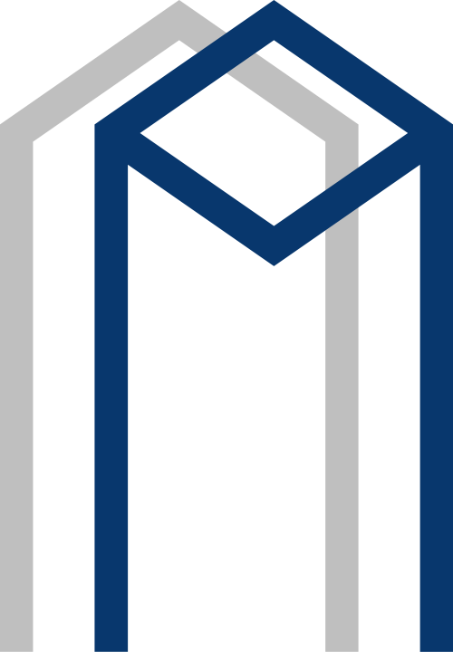 蓝色灰色建筑矢量logo图标 logo png