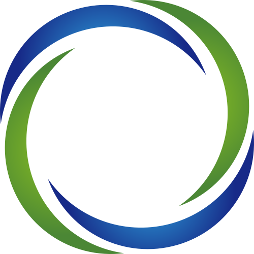 蓝绿圆环矢量logo