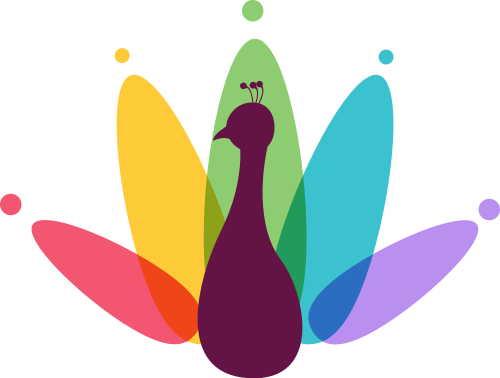 彩色天鹅矢量logo logo png