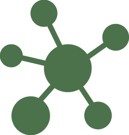 绿色分子矢量logo图标