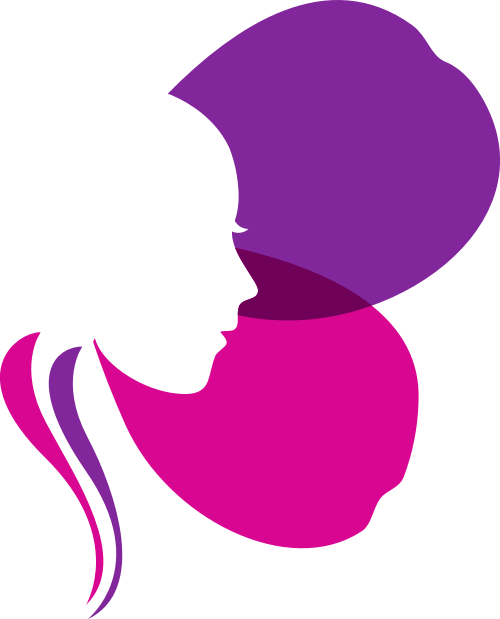 粉色女性头像矢量logo元素 logo png