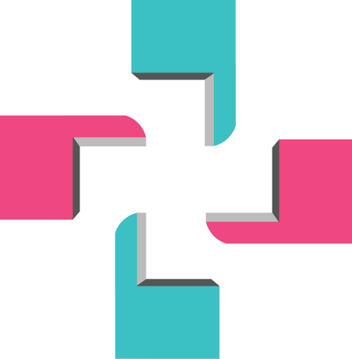 蓝色粉色办公矢量logo元素 logo png