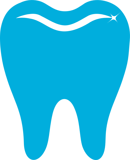 蓝色牙齿矢量logo logo png