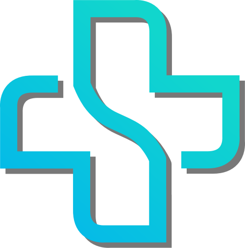 蓝色十字矢量logo图标 logo png
