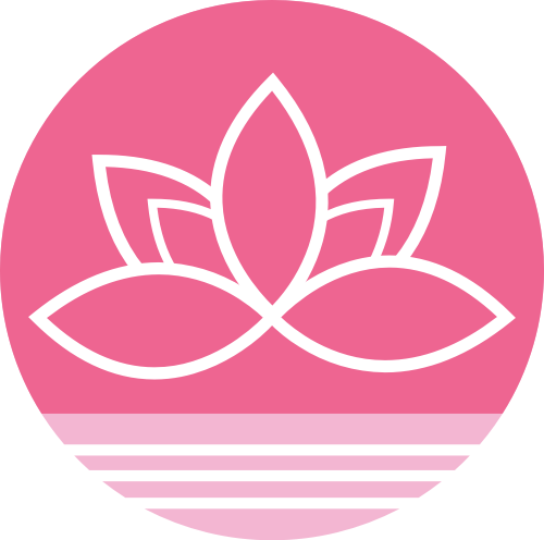 粉色圆形花朵矢量logo logo png