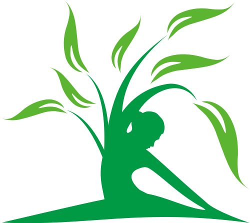 绿色人物叶子矢量logo