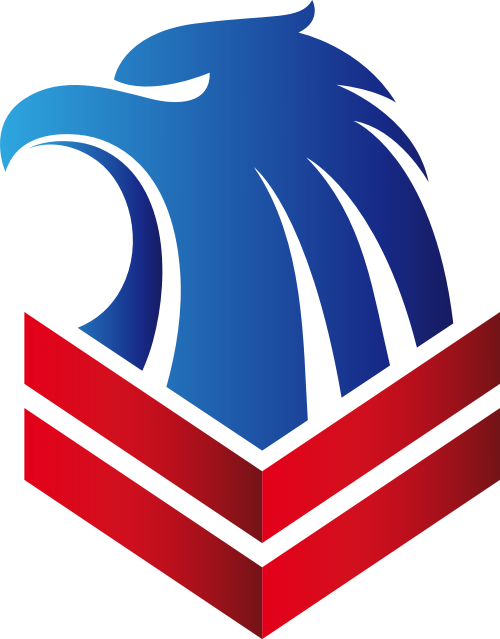 红蓝鹰矢量logo