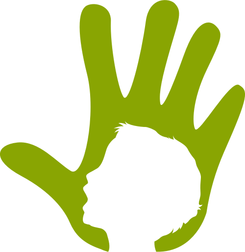 绿色手矢量logo元素 logo png