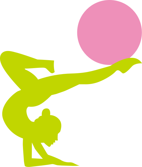 绿色粉色人物球矢量logo