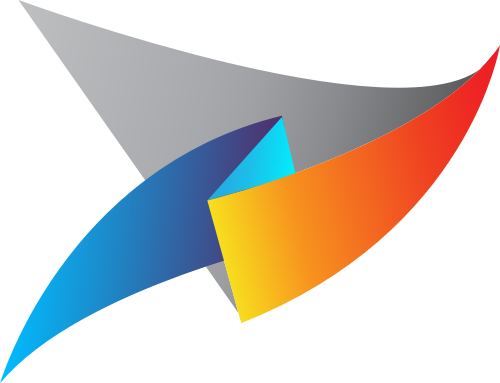 红蓝灰互联网矢量logo
