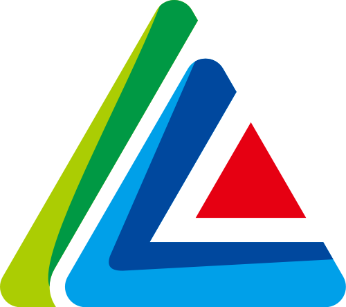 彩色三角矢量logo元素
