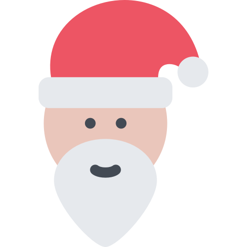 红色圣诞老人矢量logo图片