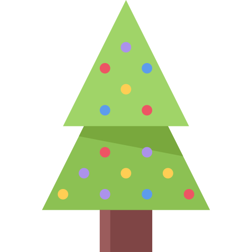 绿色圣诞树矢量logo