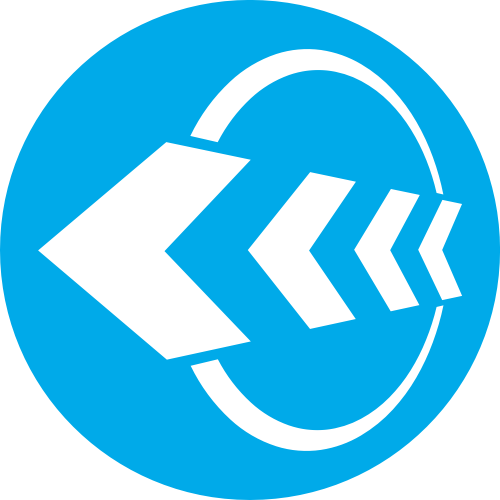 蓝色圆形箭头矢量logo logo png
