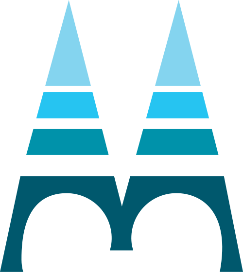 蓝色字母M矢量logo logo png