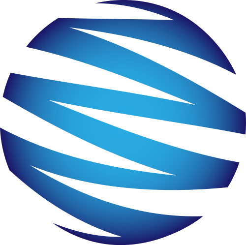 蓝色球体矢量logo元素