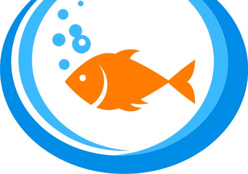 橙色鱼矢量logo logo png