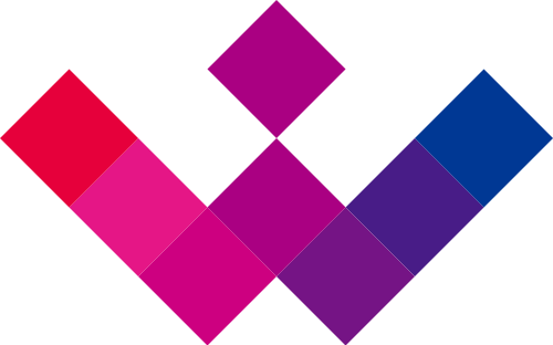 粉色蓝色艺术矢量logo logo png