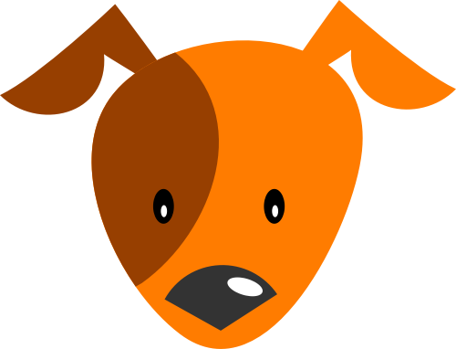 狗头像矢量logo图标 logo png