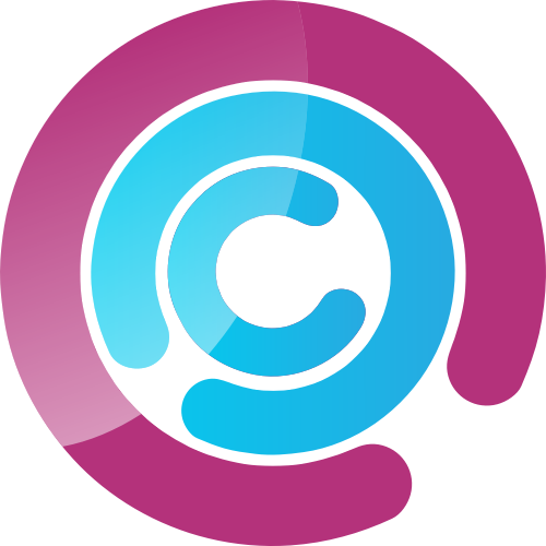 彩色字母C矢量logo元素