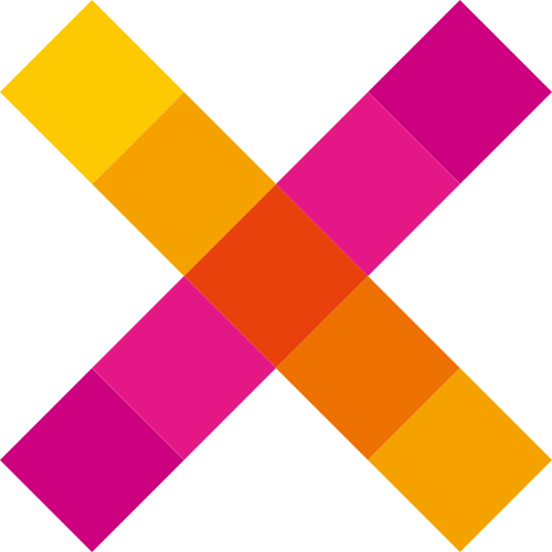 彩色字母X矢量logo