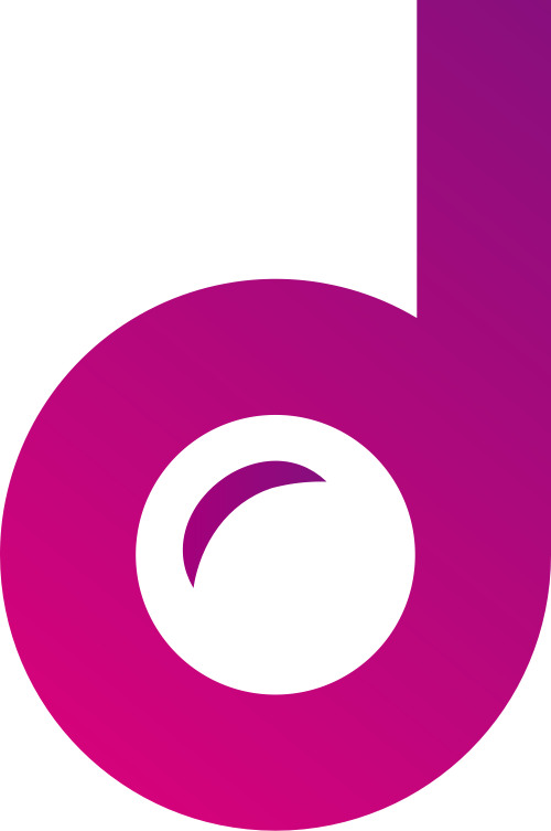 紫色字母d矢量logo