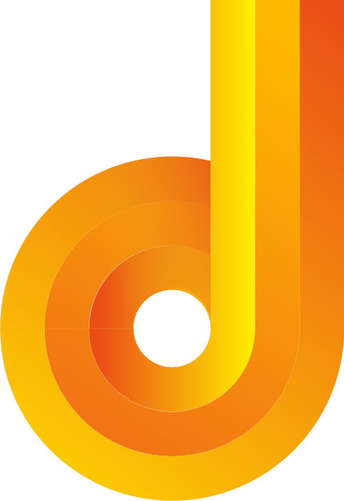 黄色字母d矢量logo图标 logo png