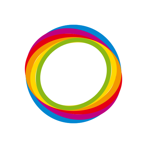 彩色圆形矢量logo图标