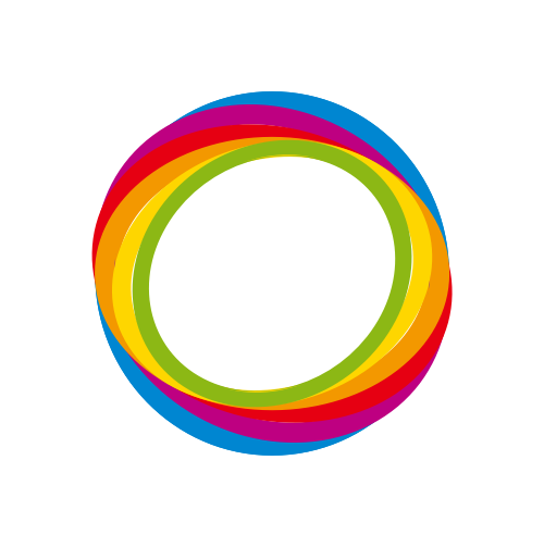 彩色圆形矢量logo图标 logo png
