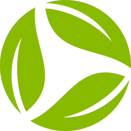 绿色叶子圆形矢量logo