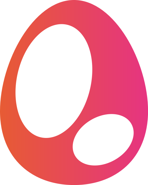 粉色蛋形矢量logo