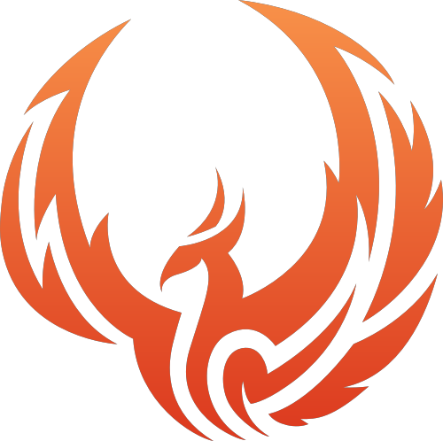 橙色凤凰矢量logo图标