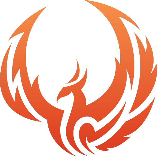 橙色凤凰矢量logo图标 logo png