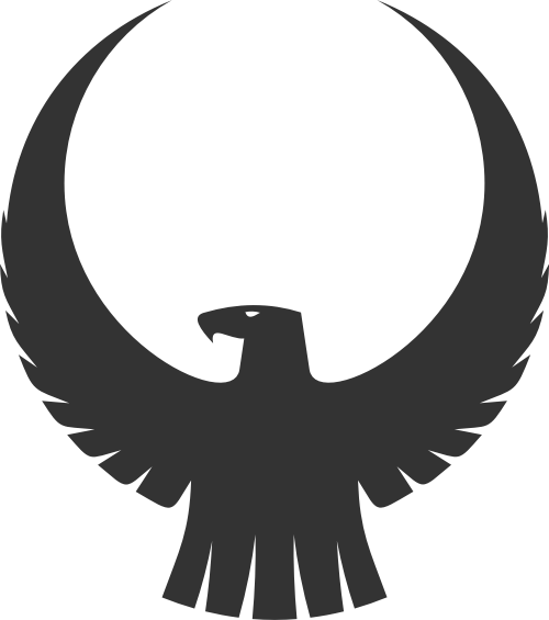 黑色老鹰矢量logo图标