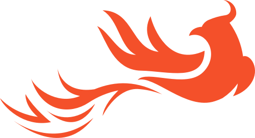 橙色凤凰火烈鸟矢量logo logo png