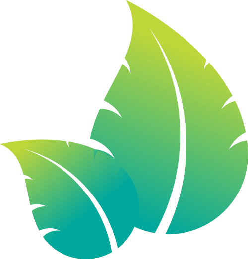绿色叶子矢量logo图标