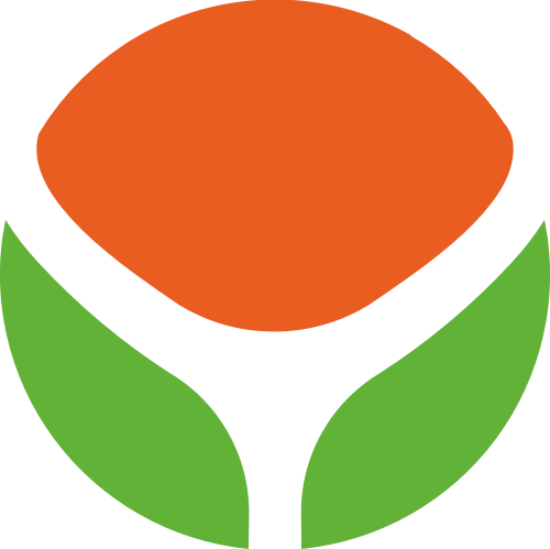 绿色圆形叶子太阳矢量logo
