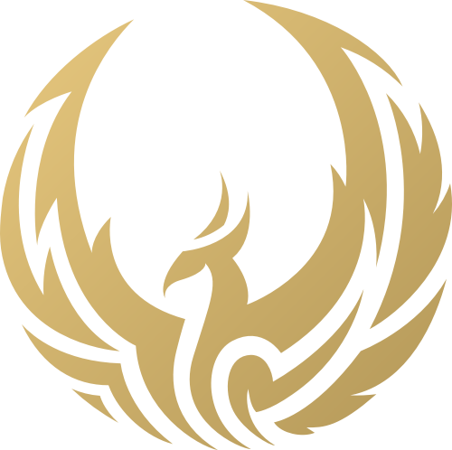 金色凤凰矢量logo图标