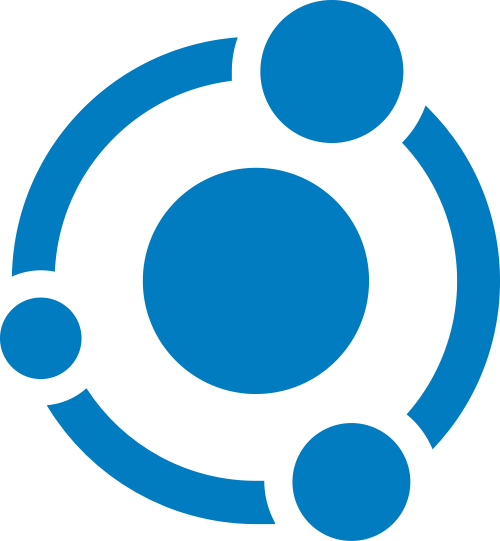 蓝色球形星际矢量logo