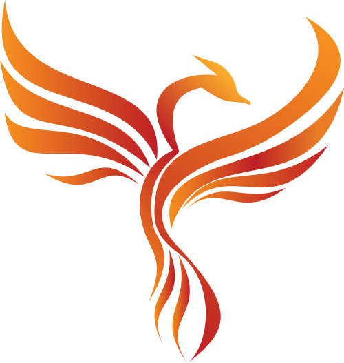 橙色凤凰矢量logo logo png