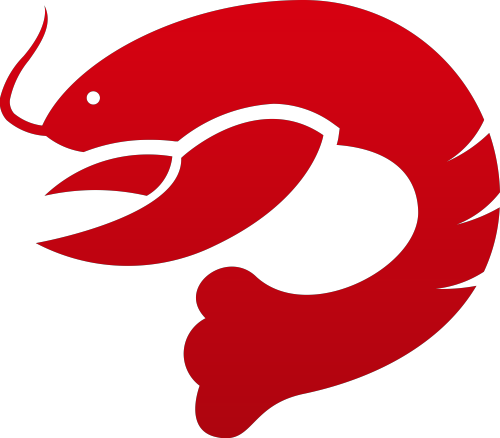 红色龙虾矢量logo logo png