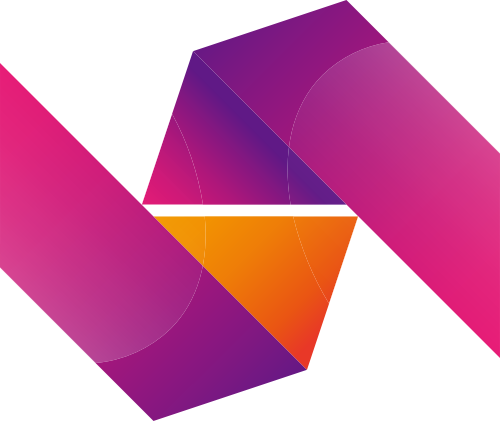 紫色橙色立体矢量logo图标 logo png