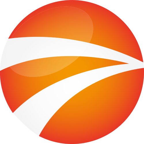 橙色立体圆形矢量logo logo png