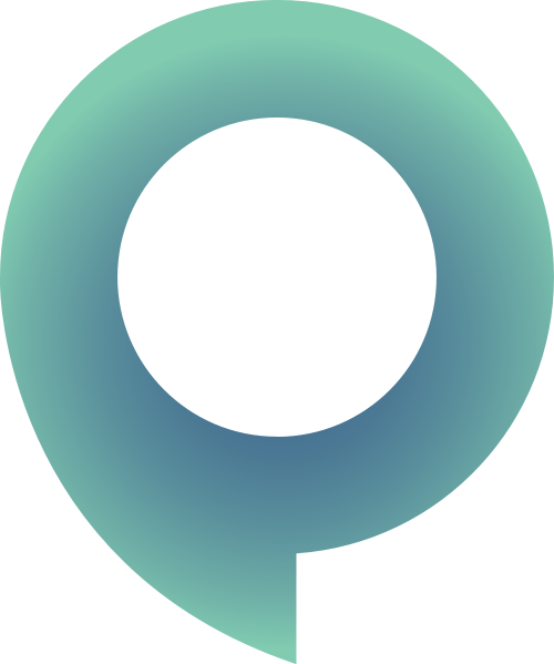 蓝绿色圆环矢量logo